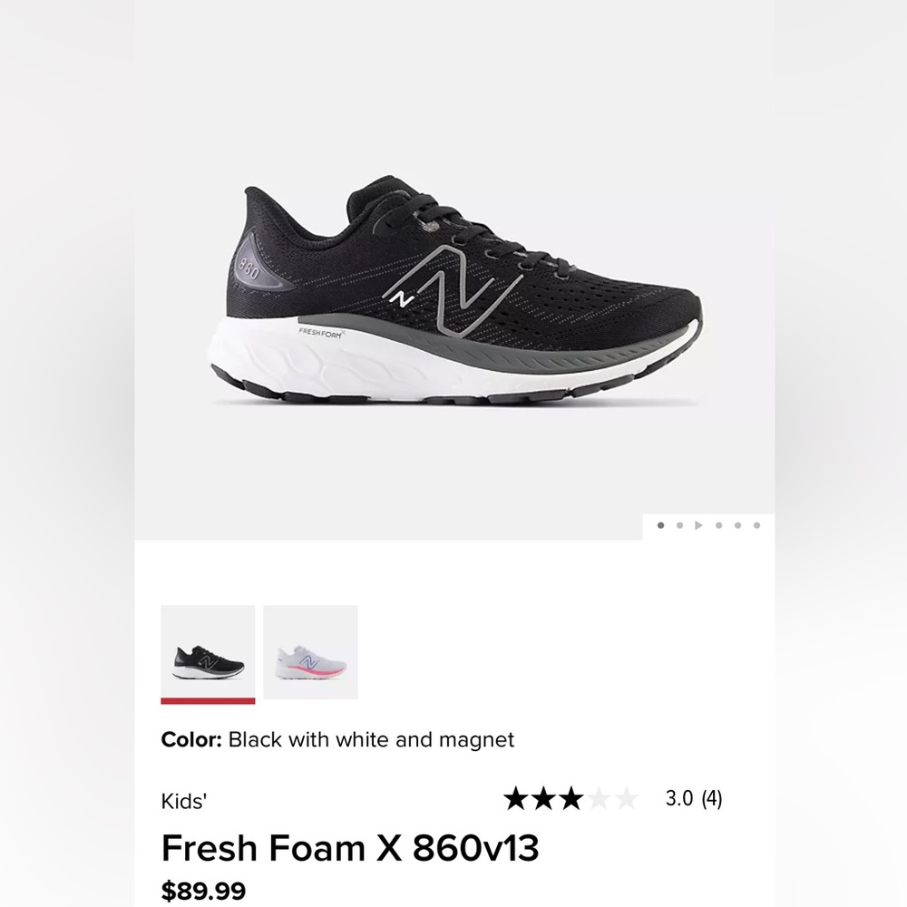 Boys New Balance Fresh Foam X 860v13